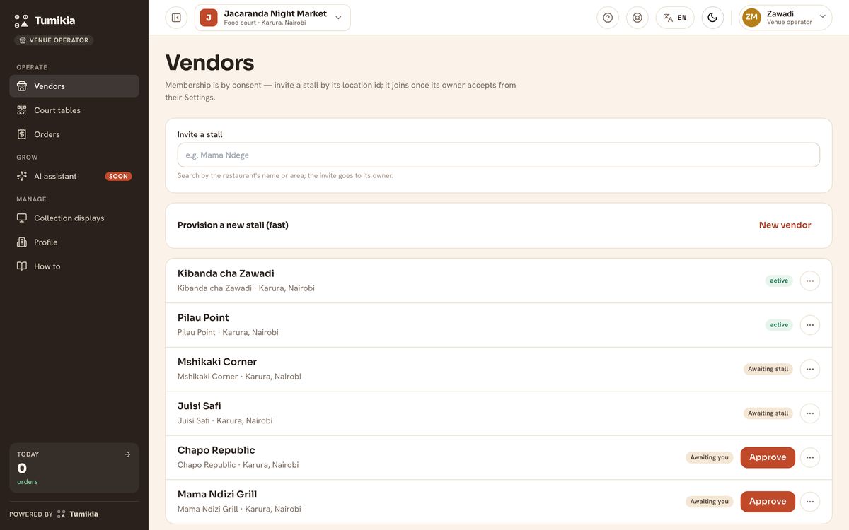 Festival stalls